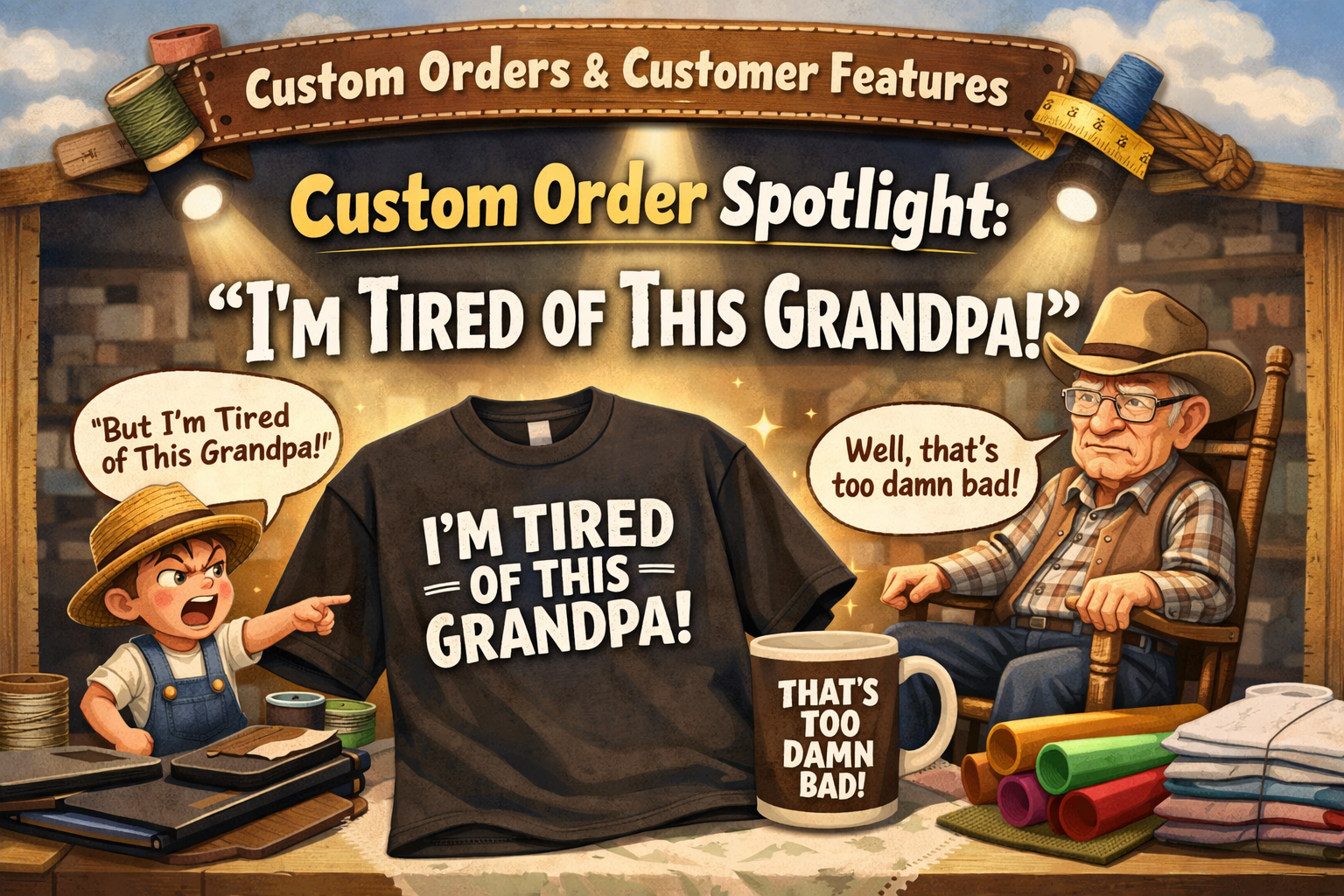 Custom Order Spotlight: “I’m Tired of This Grandpa”