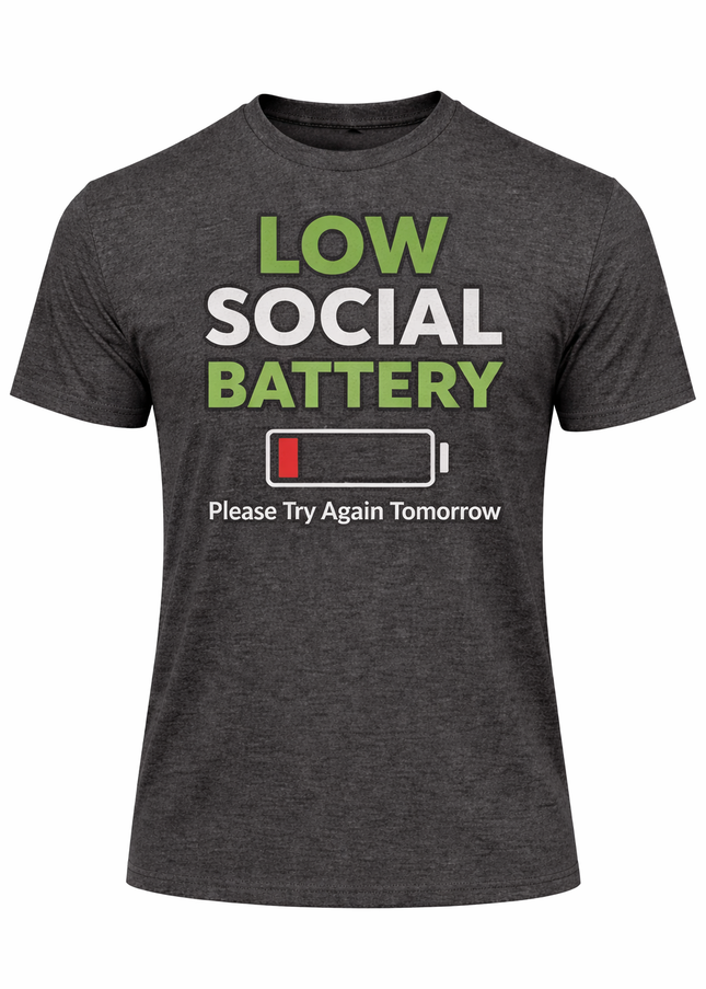Low Social Battery T-Shirt