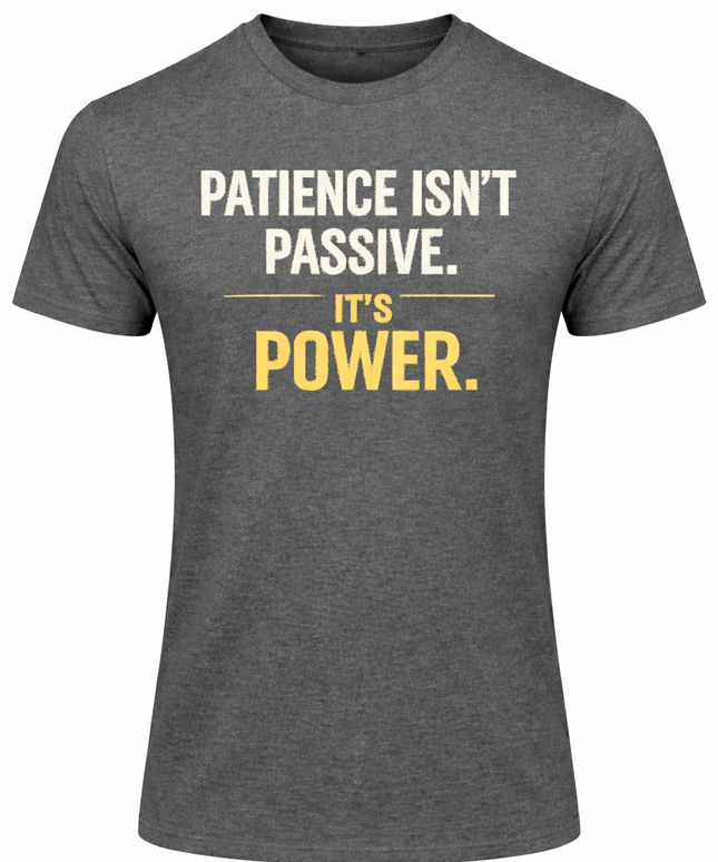 Patience isn't Passive. It's Power. T-Shirt
