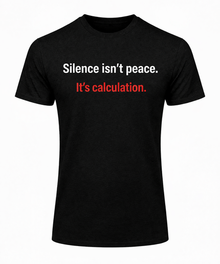 Silence Isn't Peace It's Calculation T-Shirt