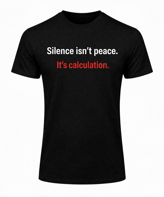 Silence Isn't Peace It's Calculation T-Shirt