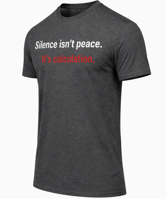 Silence Isn't Peace It's Calculation T-Shirt