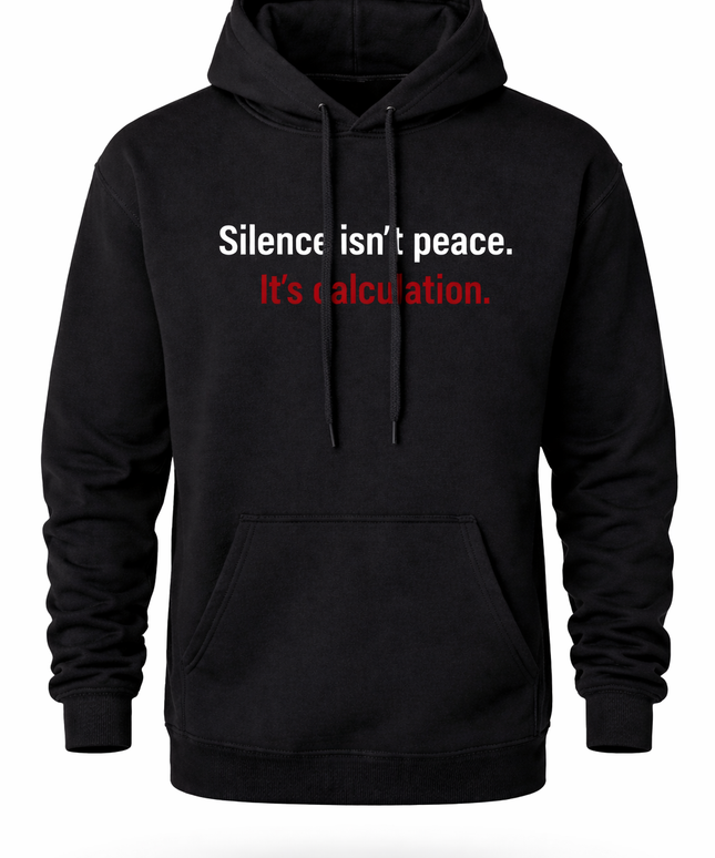 Silence Isn't Peace It's Calculation Hoodie